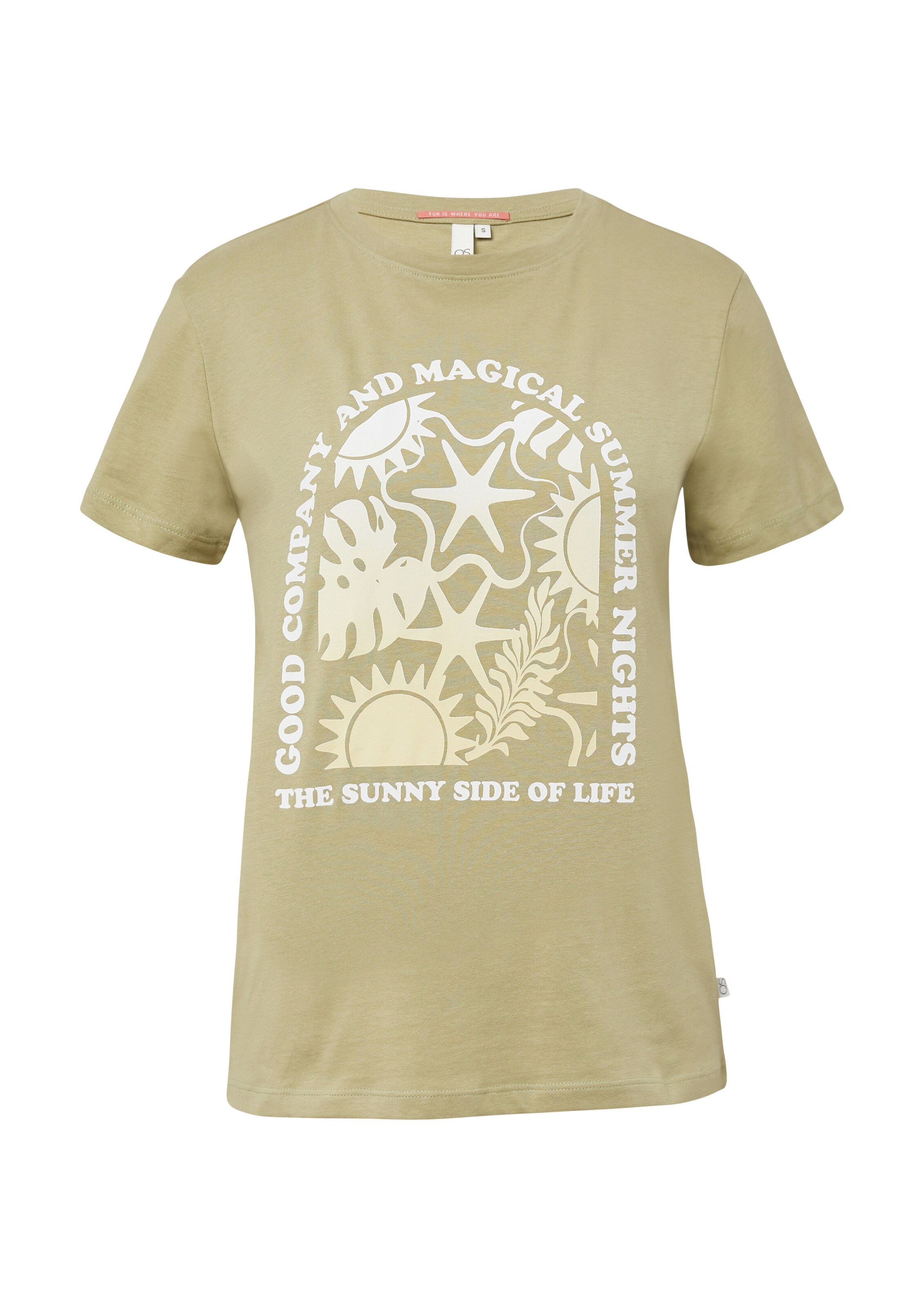 QS T-Shirt in Grün: Vorderseite