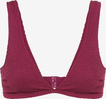 LSCN by LASCANA Trójkąt Góra bikini w kolorze fioletowy: przód