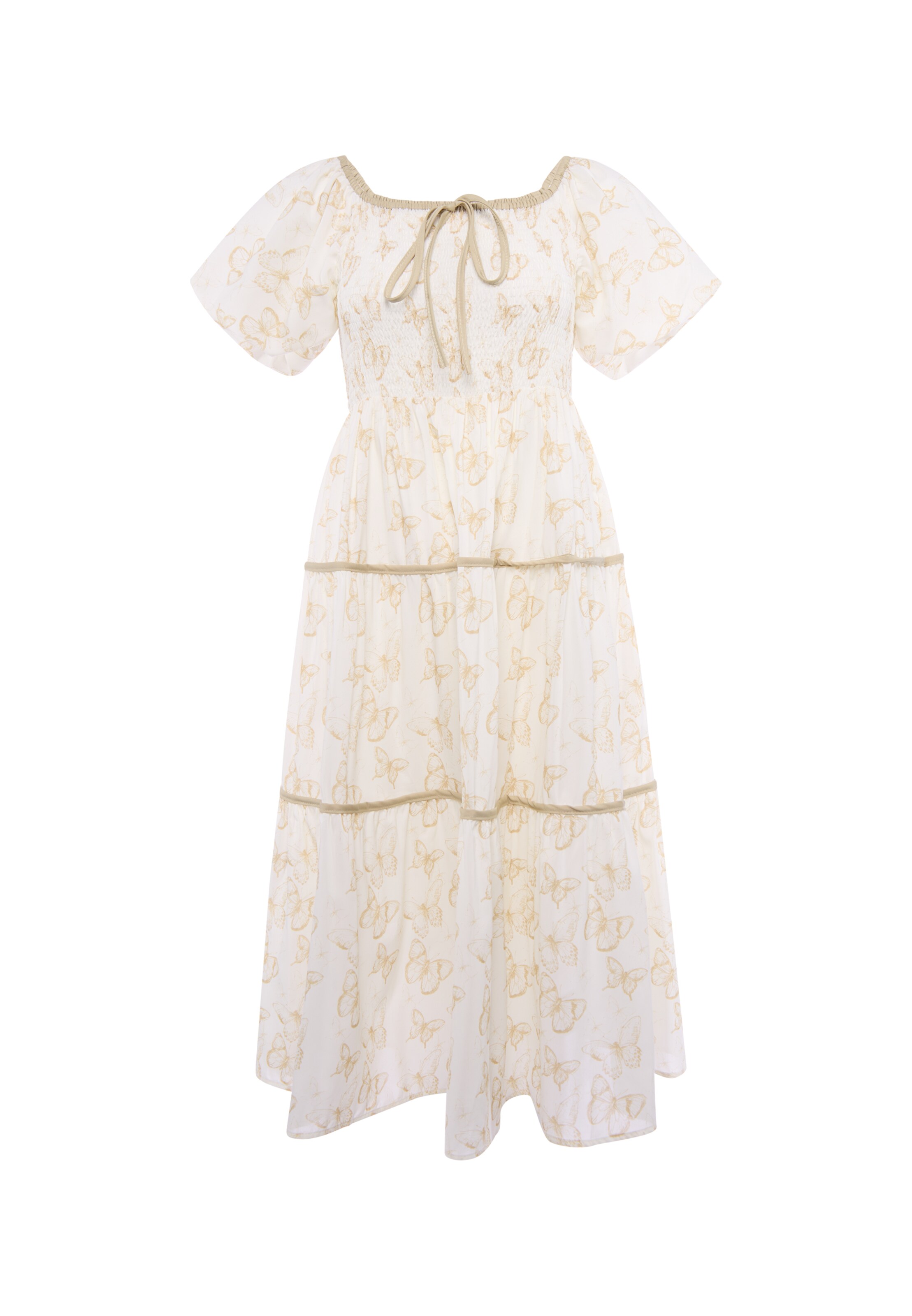 faina Dress in White: front