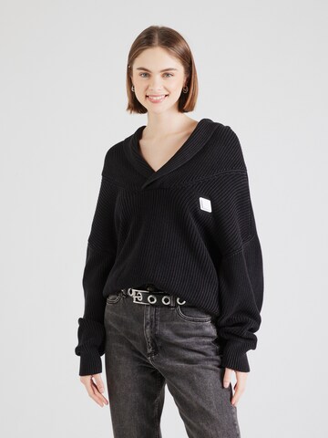 Pull-over REPLAY en noir : devant