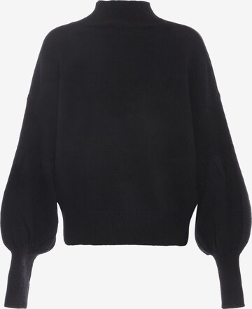 Pullover di faina in nero