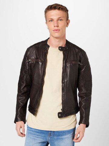 BE EDGY Between-season jacket 'Mask' in Brown: front