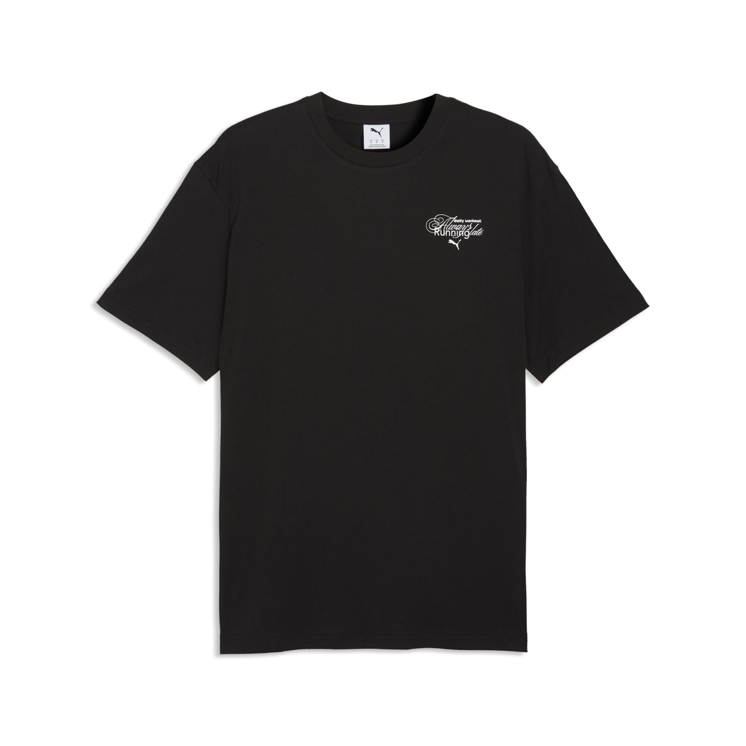 PUMA Shirt 'Slogan' in Black: front