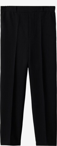 Regular Pantalon à plis 'Gorito' MANGO en noir : devant