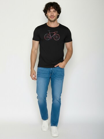 GREENBOMB Shirt ' Guide Colors ' in Zwart