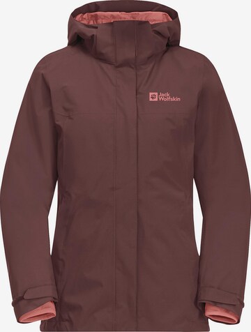 JACK WOLFSKIN Outdoor Jacket 'Luntal' in Red: front