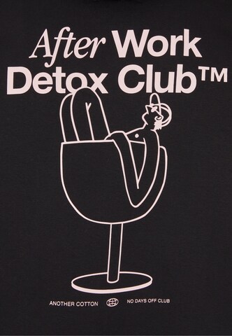 Another Cotton Lab Sweatshirt 'Detox Club' in Schwarz