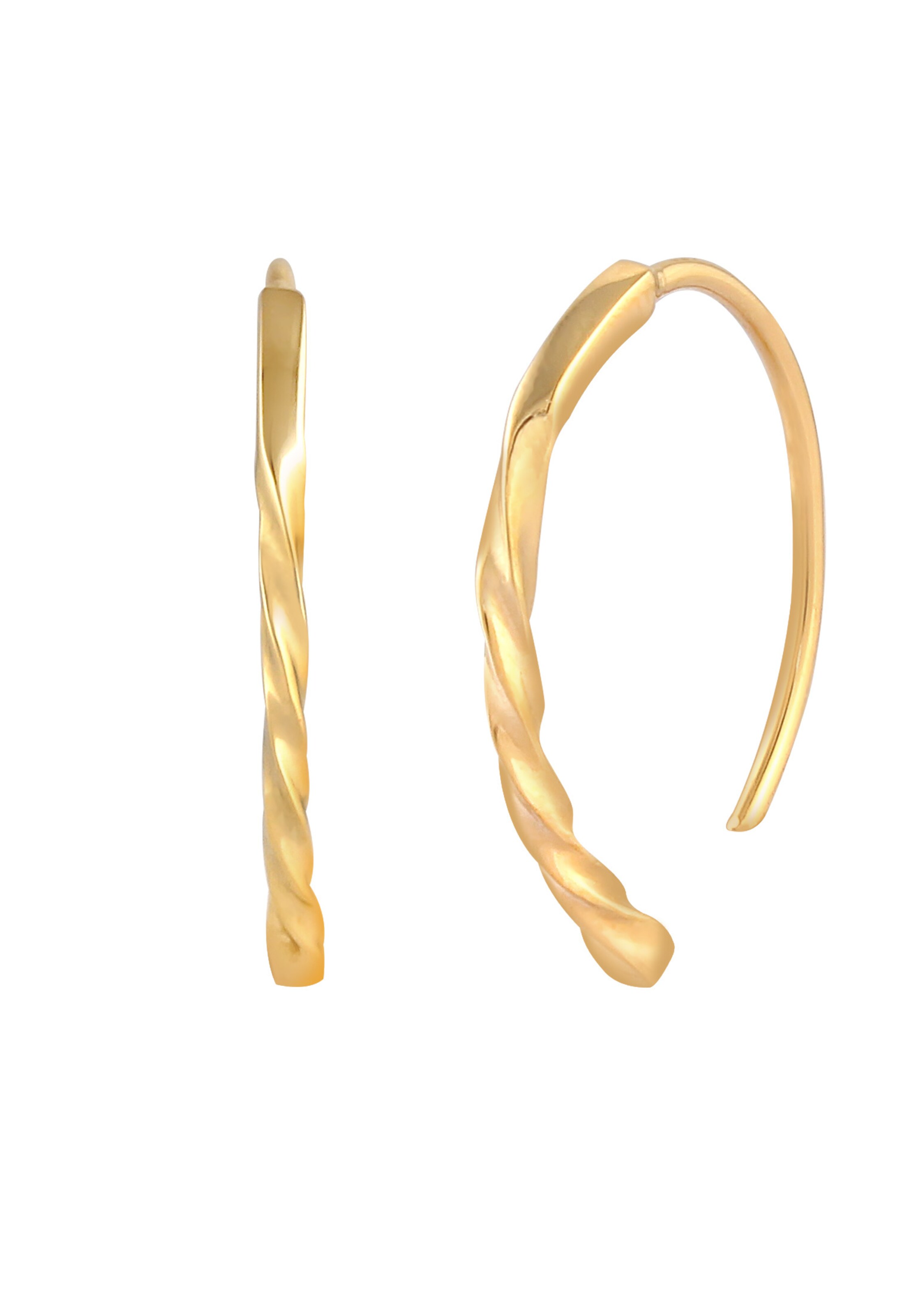 ELLI Earrings 'Twisted' in Gold