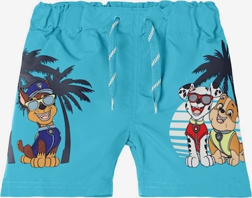 Pantaloncini da bagno 'Messi' di NAME IT in blu: frontale