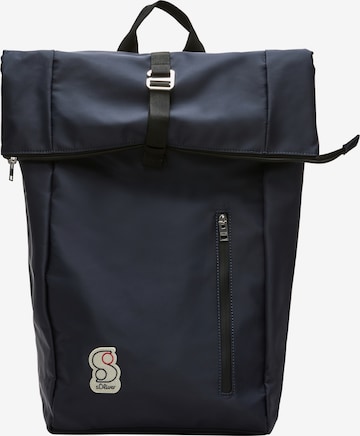 s.Oliver Backpack in Blue: front