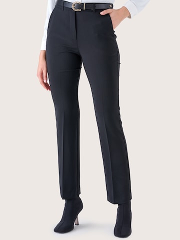 Coupe slim Pantalon folklorique Camomilla Italia en noir : devant