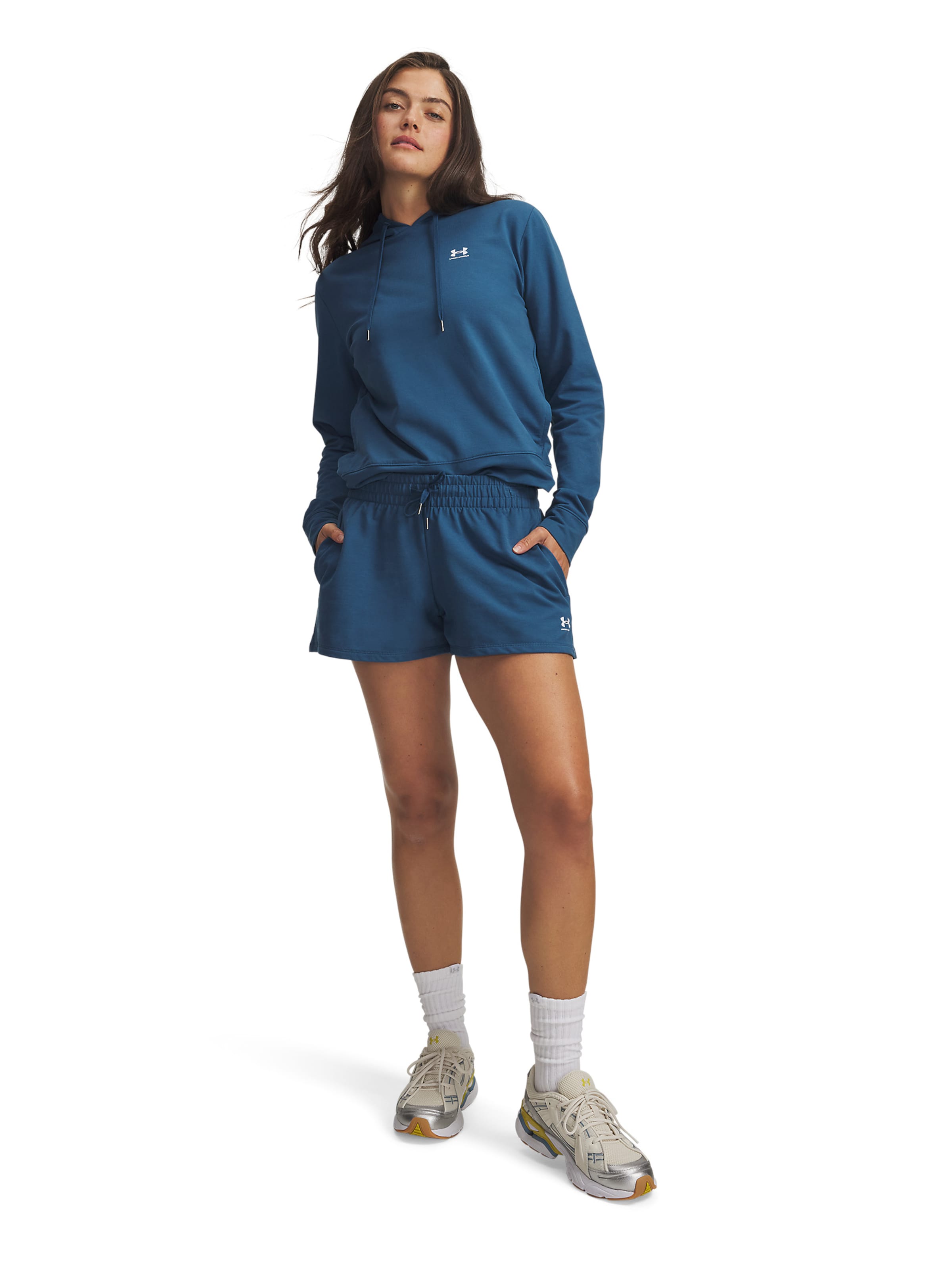 UNDER ARMOUR Skinny Sportbroek in Blauw