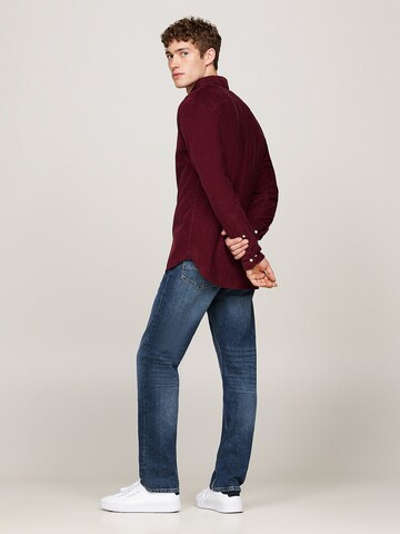 TOMMY HILFIGER Regular Fit Hemd in Rot