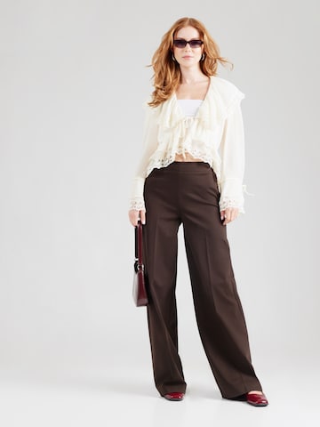YAS Blouse 'YASHELLE' in Beige