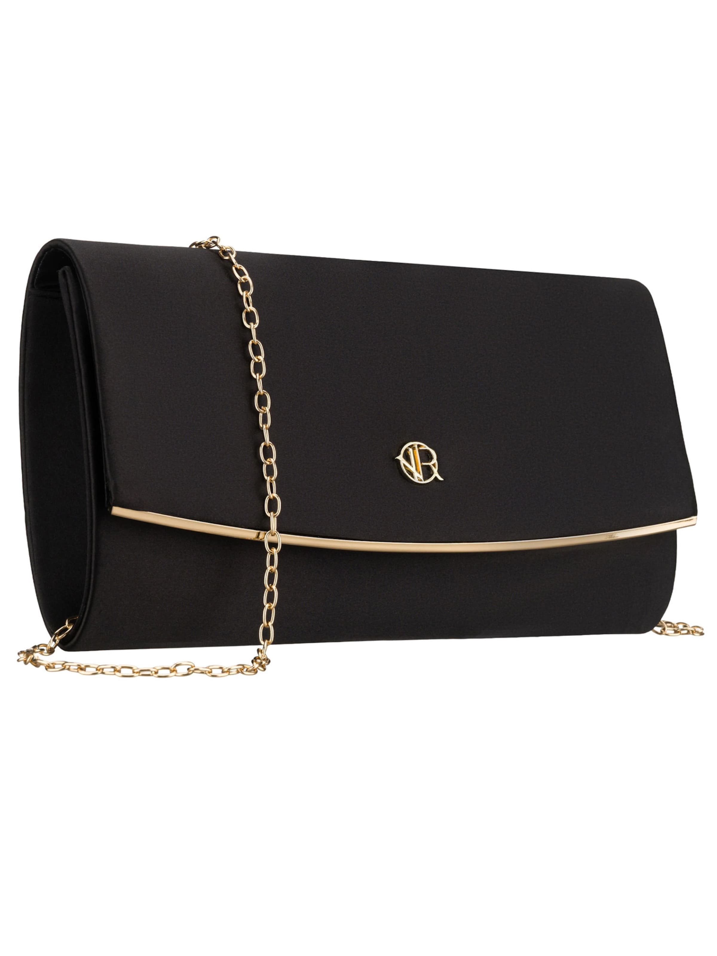 Tomshop24-7 Clutch 'Rovicky Mia Satin' in Black: front