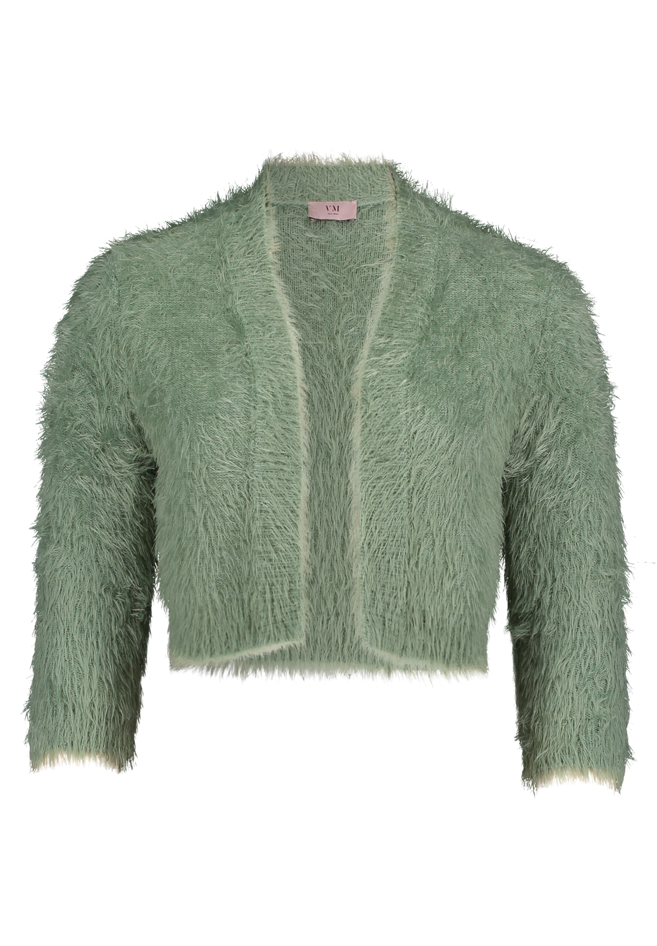 Vera Mont Knit Cardigan in Green: front
