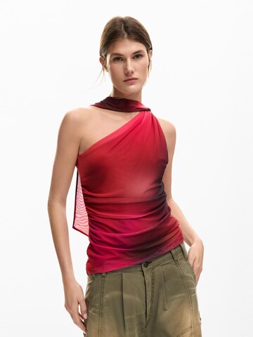 Desigual Топ в червено: отпред