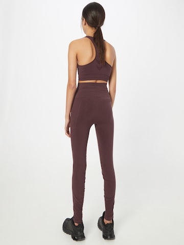 Hummel Skinny Sportbroek 'Tif' in Bruin