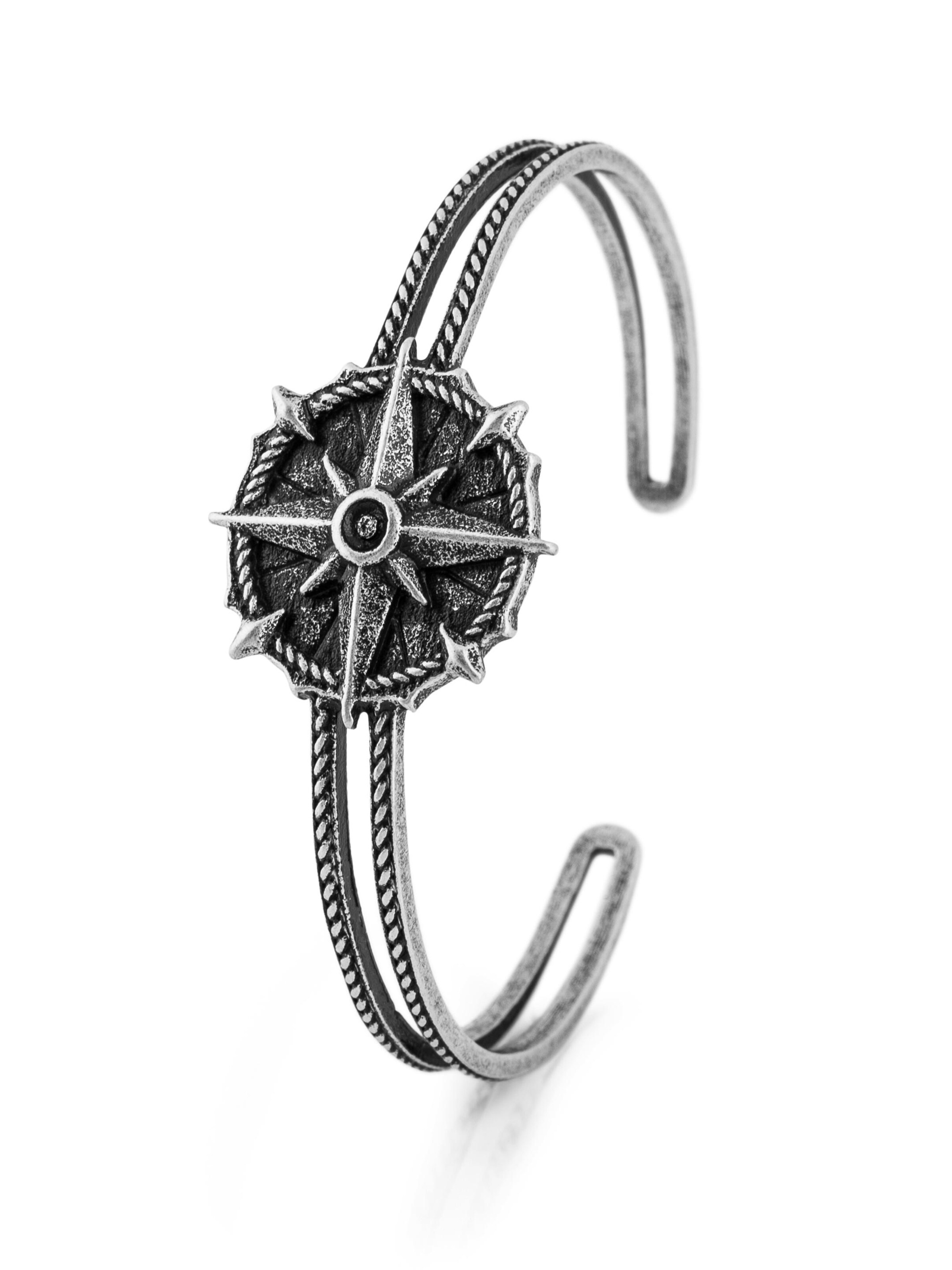 Akitsune Bracelet 'Guidance' in Silver: front