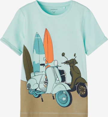 NAME IT Shirt 'Johan' in Blauw: voorkant