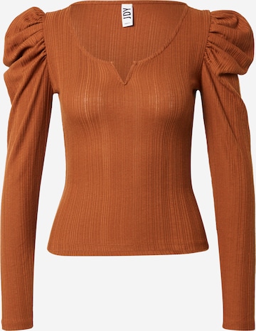 JDY Shirt 'ANNA' in Brown: front