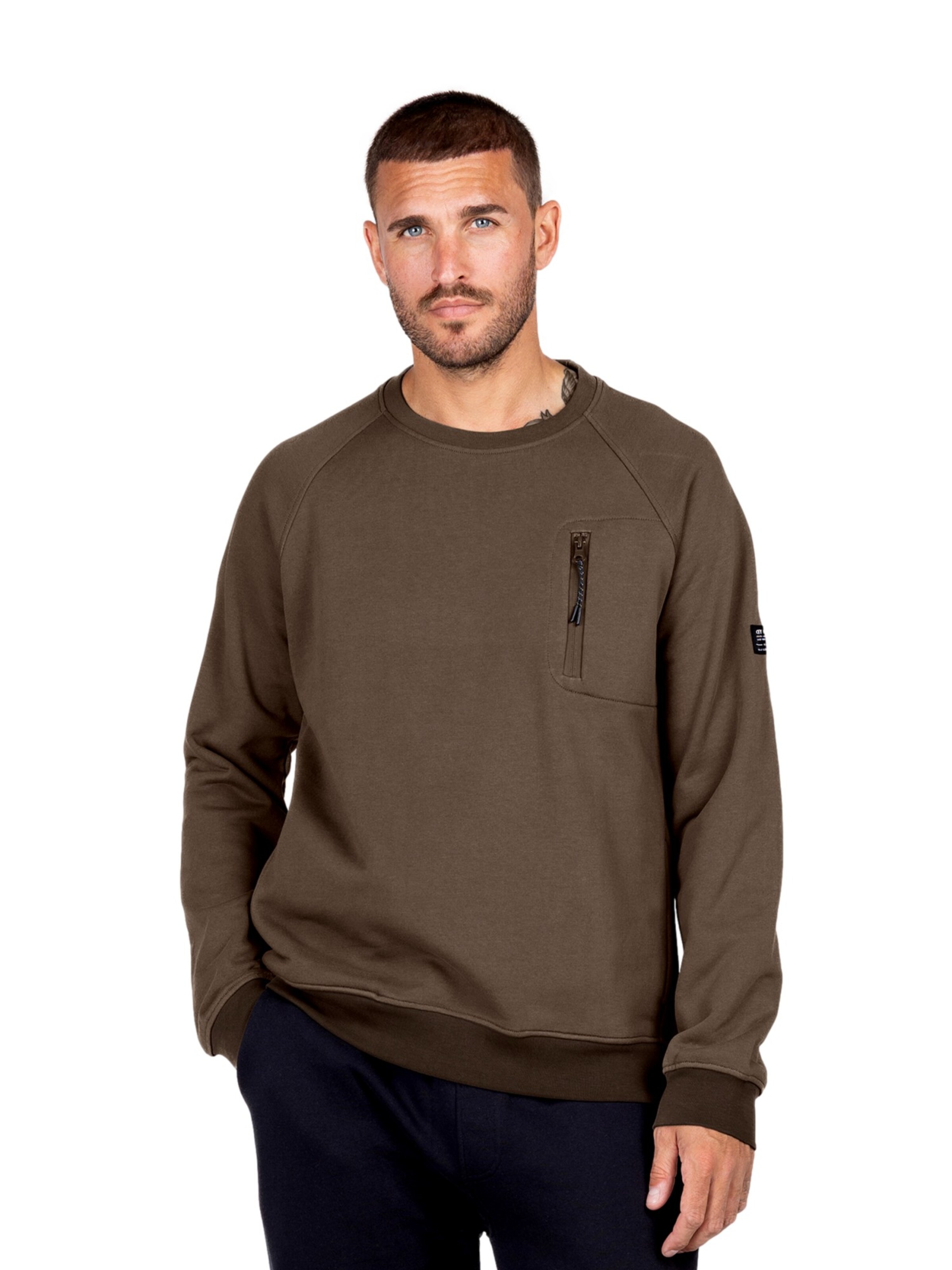 Key Largo Sweatshirt 'KLFINAL' i brun: forside