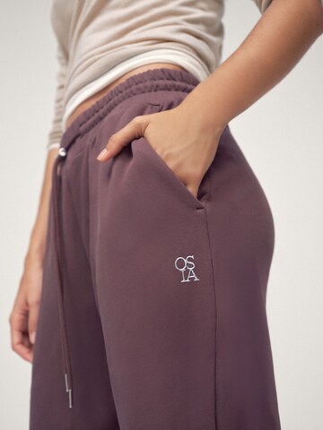 Effilé Pantalon Osia en marron