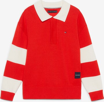 Pull-over TOMMY HILFIGER en rouge : devant