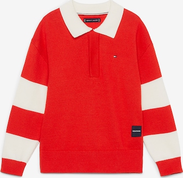 Pull-over TOMMY HILFIGER en rouge : devant