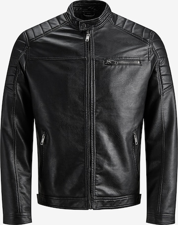 JACK & JONESRegular Fit Prijelazna jakna - crna boja: prednji dio