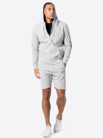 Hummel Athletic Zip-Up Hoodie 'LEGACY' in Grey