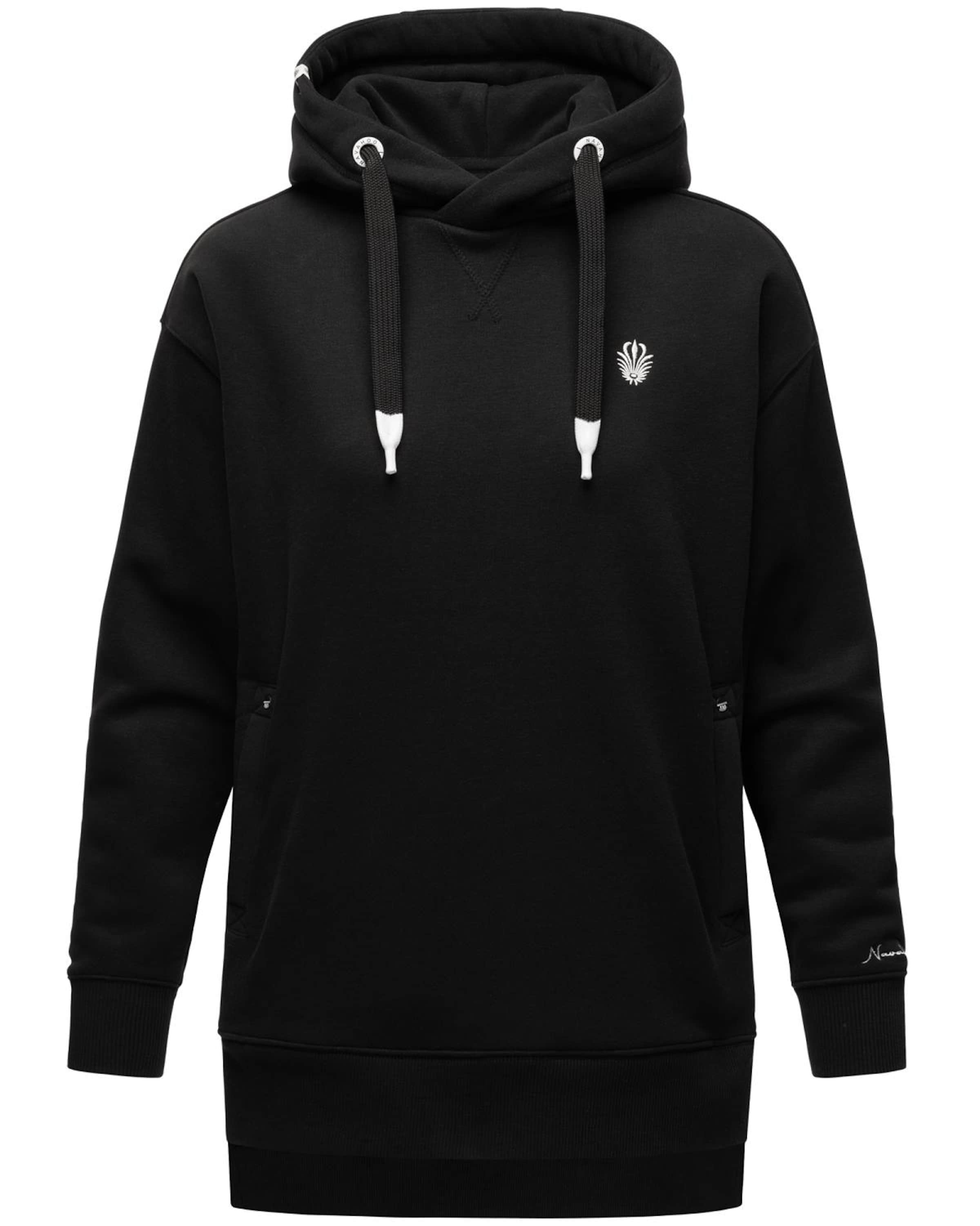 NAVAHOO Sweatshirt 'Silberengelchen' in Black: front