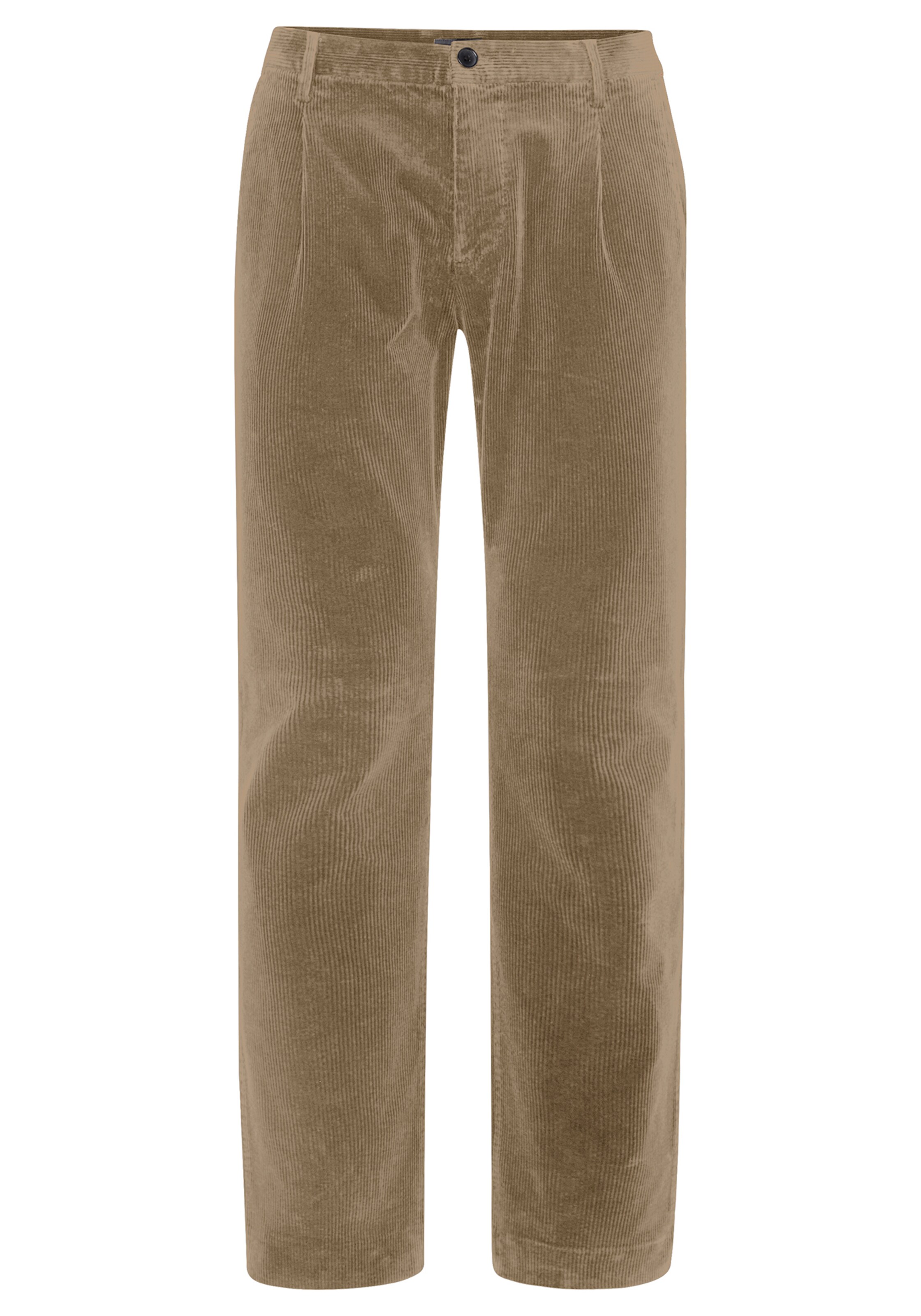 REDPOINT Regular Chino Pants 'NELSON' in Brown: front