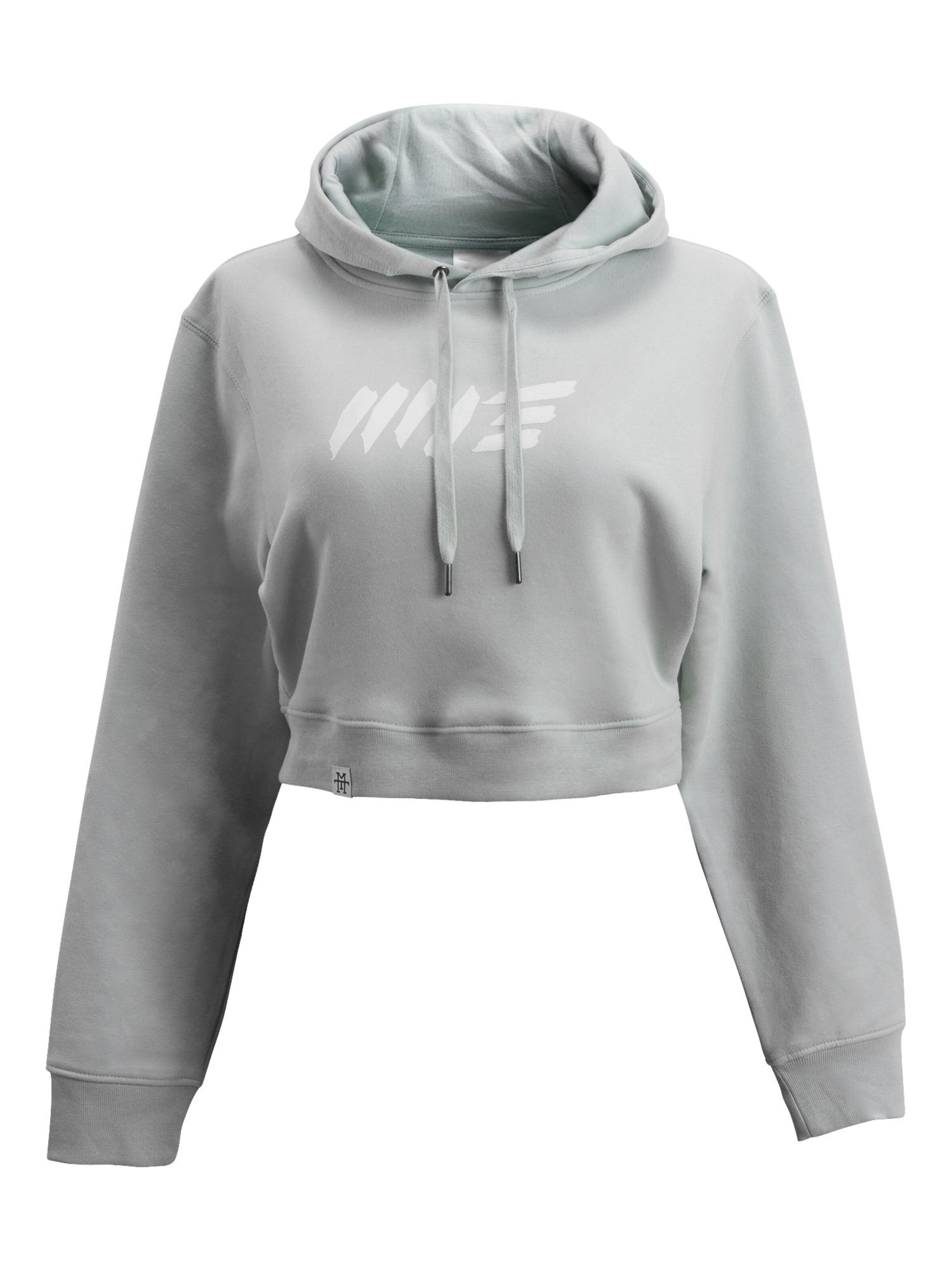 Manufaktur13 Sweatshirt 'Crop Hoodie' in Green: front