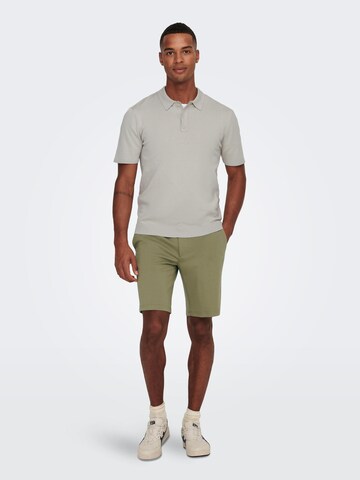 Only & Sons Regular Chino 'Mark' in Groen