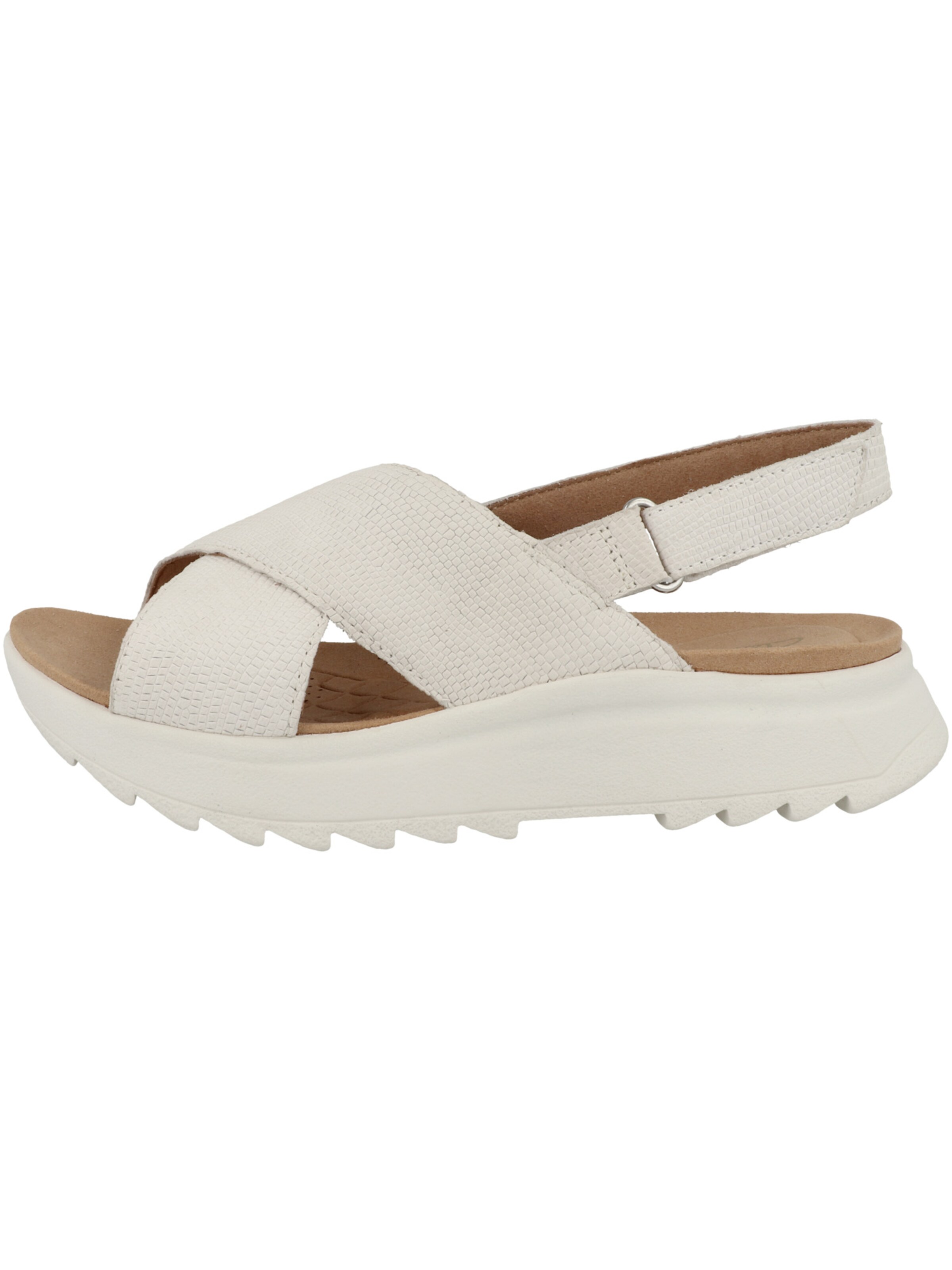 CLARKS Strap Sandals 'DashLite Wish' in White: front