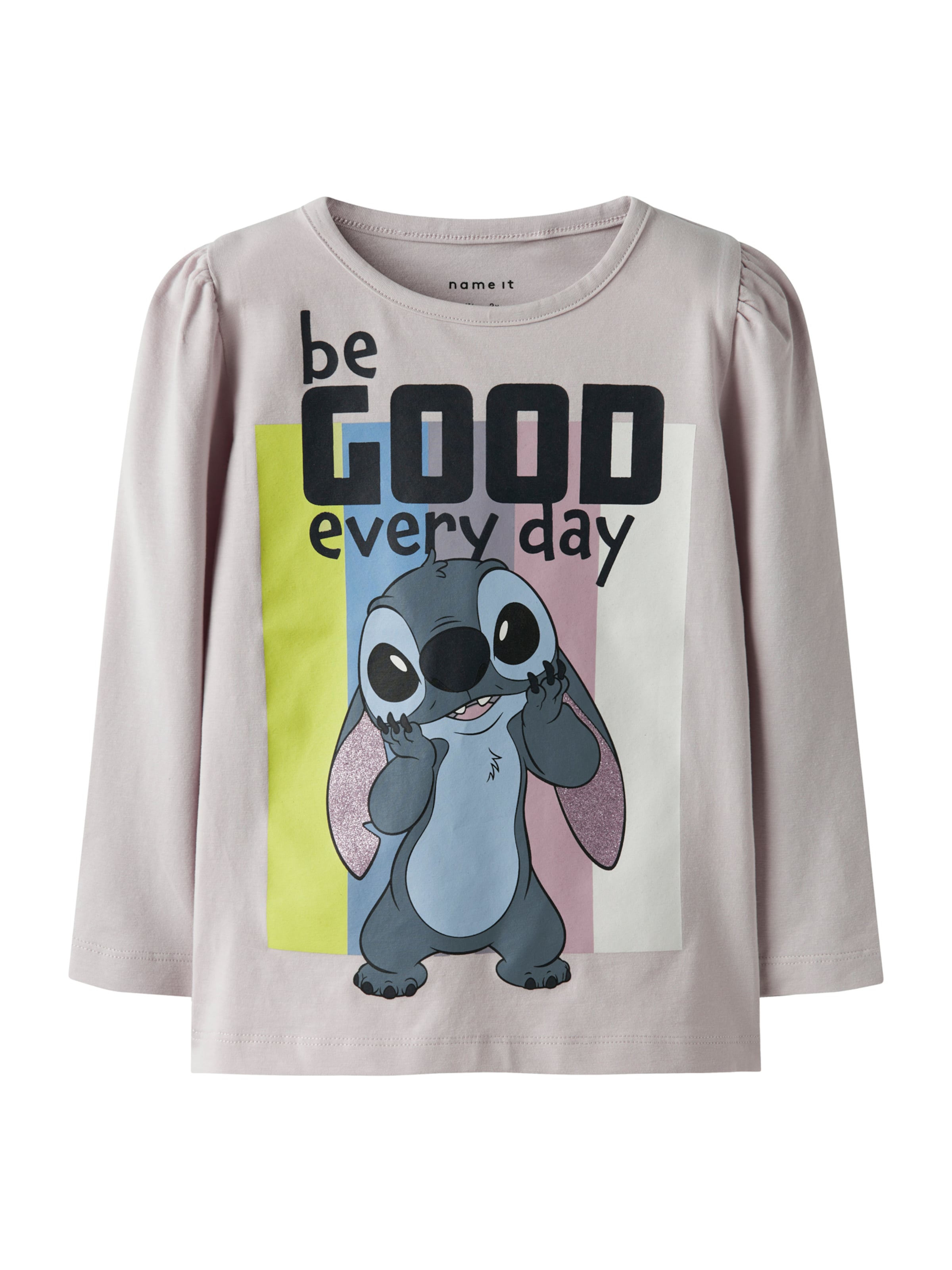 NAME IT - Camiseta 'NMFDIANA STITCH' en lila: frente