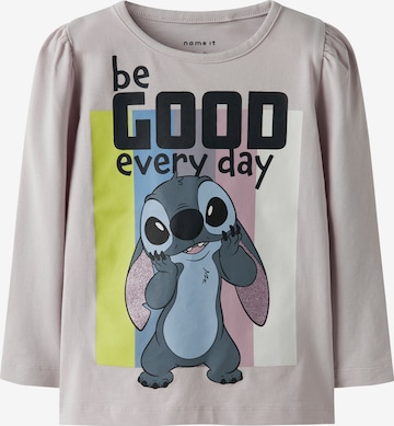 NAME IT - Camiseta 'NMFDIANA STITCH' en lila: frente