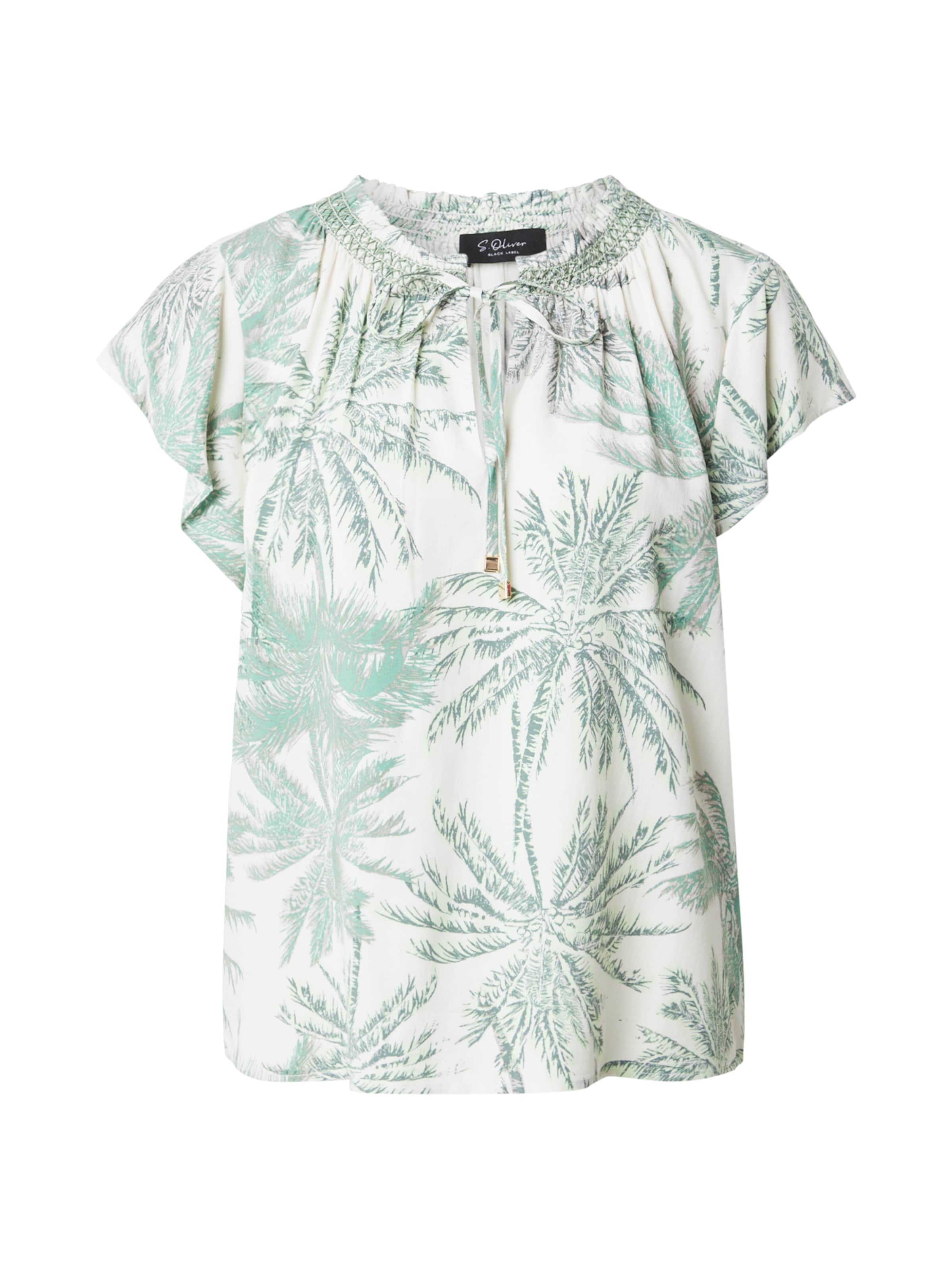 s.Oliver Blouse in Groen: voorkant