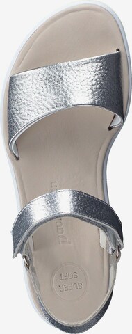 Paul Green Strap Sandals in Silver