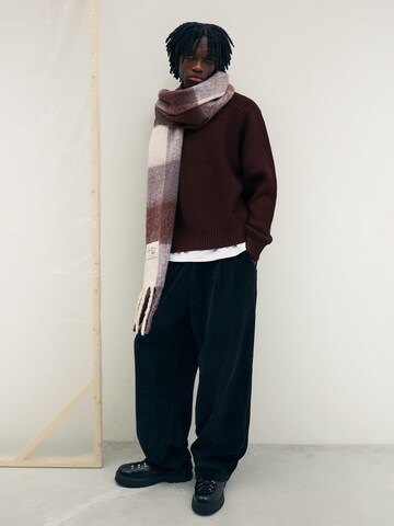 Pull-over Bershka en rouge