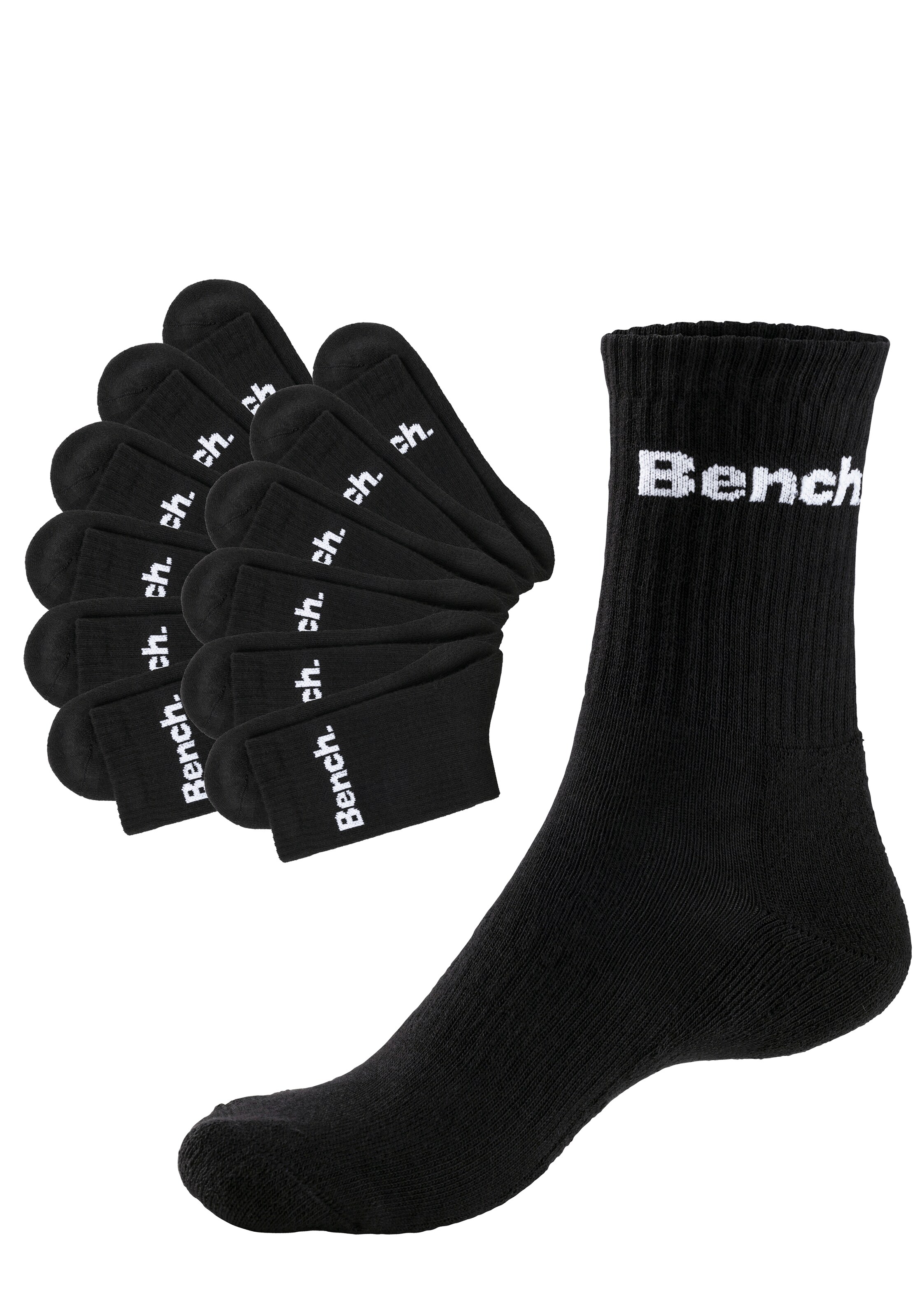BENCH Athletic Socks in Black