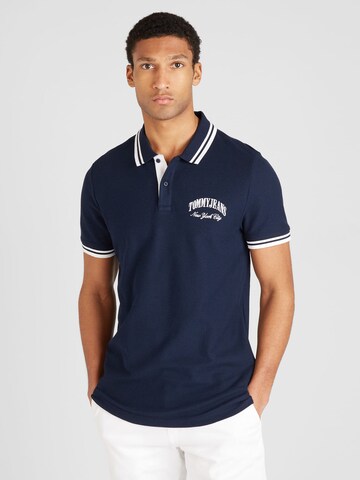 T-Shirt Tommy Jeans en bleu : devant