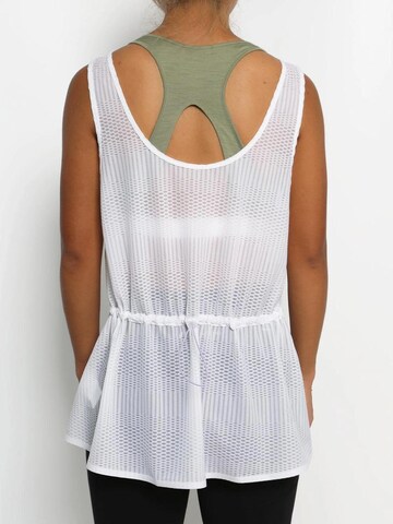 Haut de sport 'Mont Blanc Mesh Tank Top' Jelenew en blanc