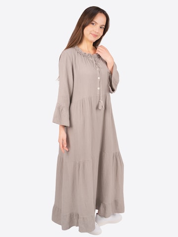 Seasons of April Kleid 'AMARA MUSSELIN ' in Braun