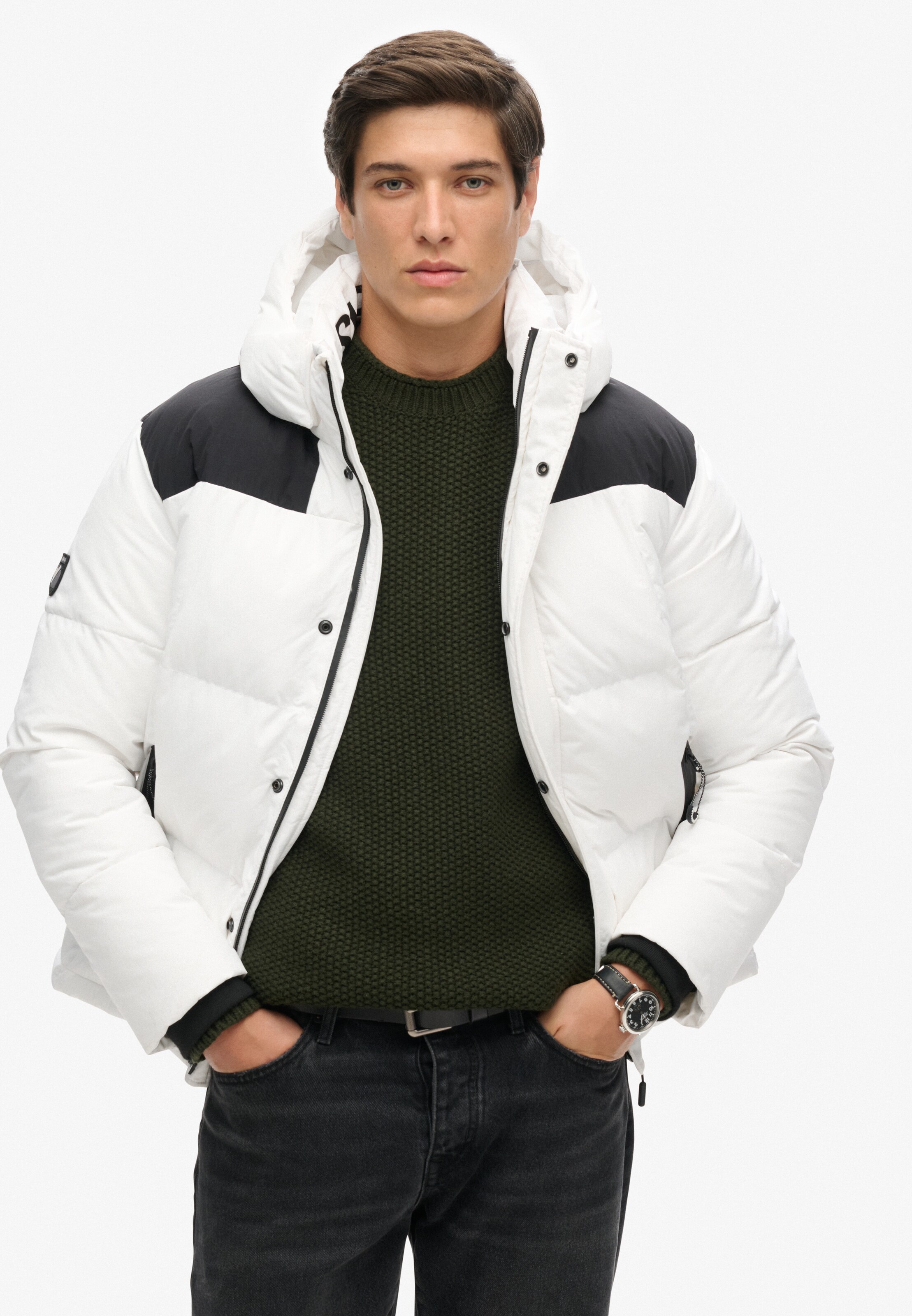 Superdry Jacke in Weiß: Vorderseite