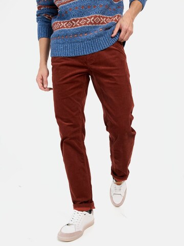 CAMEL ACTIVE Regular Regular Fit 5-Pocket Cordhose in Rot