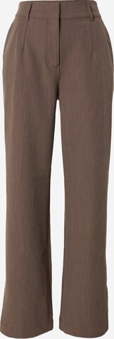 Wide Leg Pantalon 'RONAN' Y.A.S en marron : devant