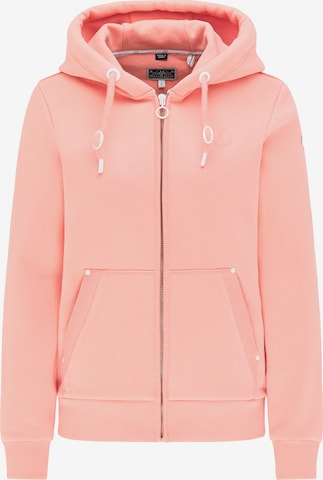 DreiMaster Maritim Zip-Up Hoodie in Pink: front