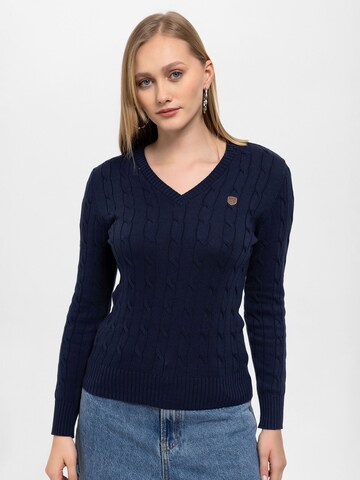 Antioch Sweater in Blue: front